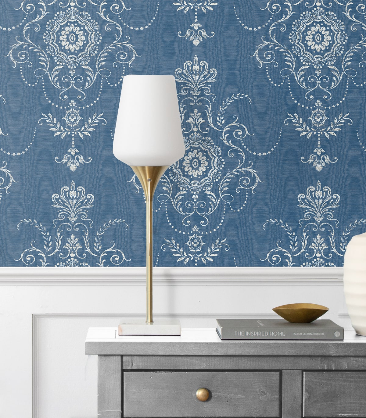 French Country Colette Cameo Unpasted Wallpaper