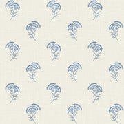 French Country Lotus Branch Floral Unpasted Wallpaper