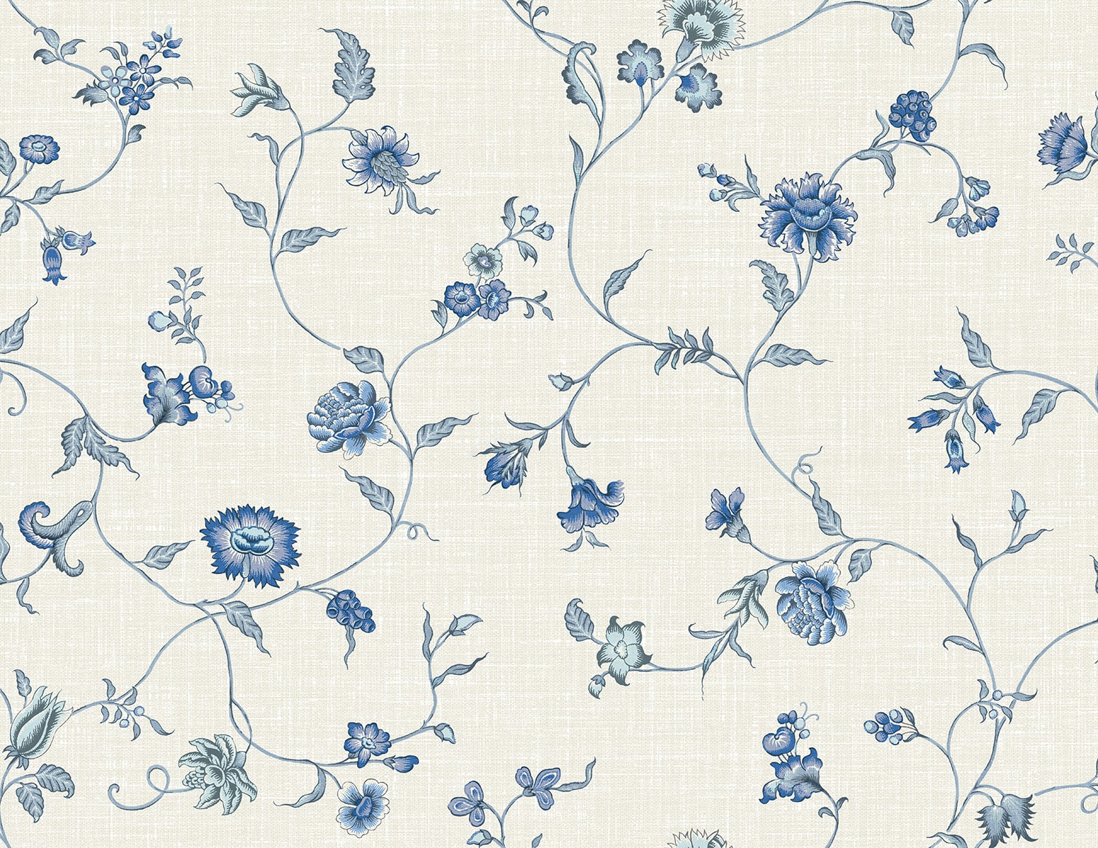 French Country Florale Trail Unpasted Wallpaper