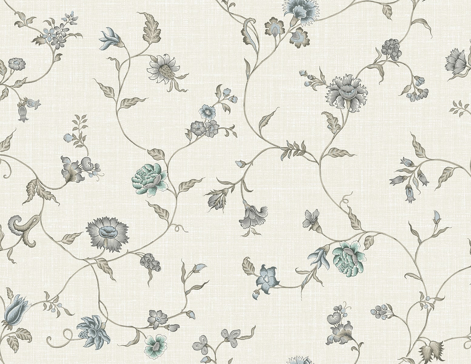 French Country Florale Trail Unpasted Wallpaper