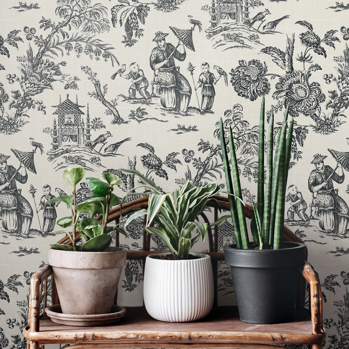French Country Colette Chinoiserie Unpasted Wallpaper