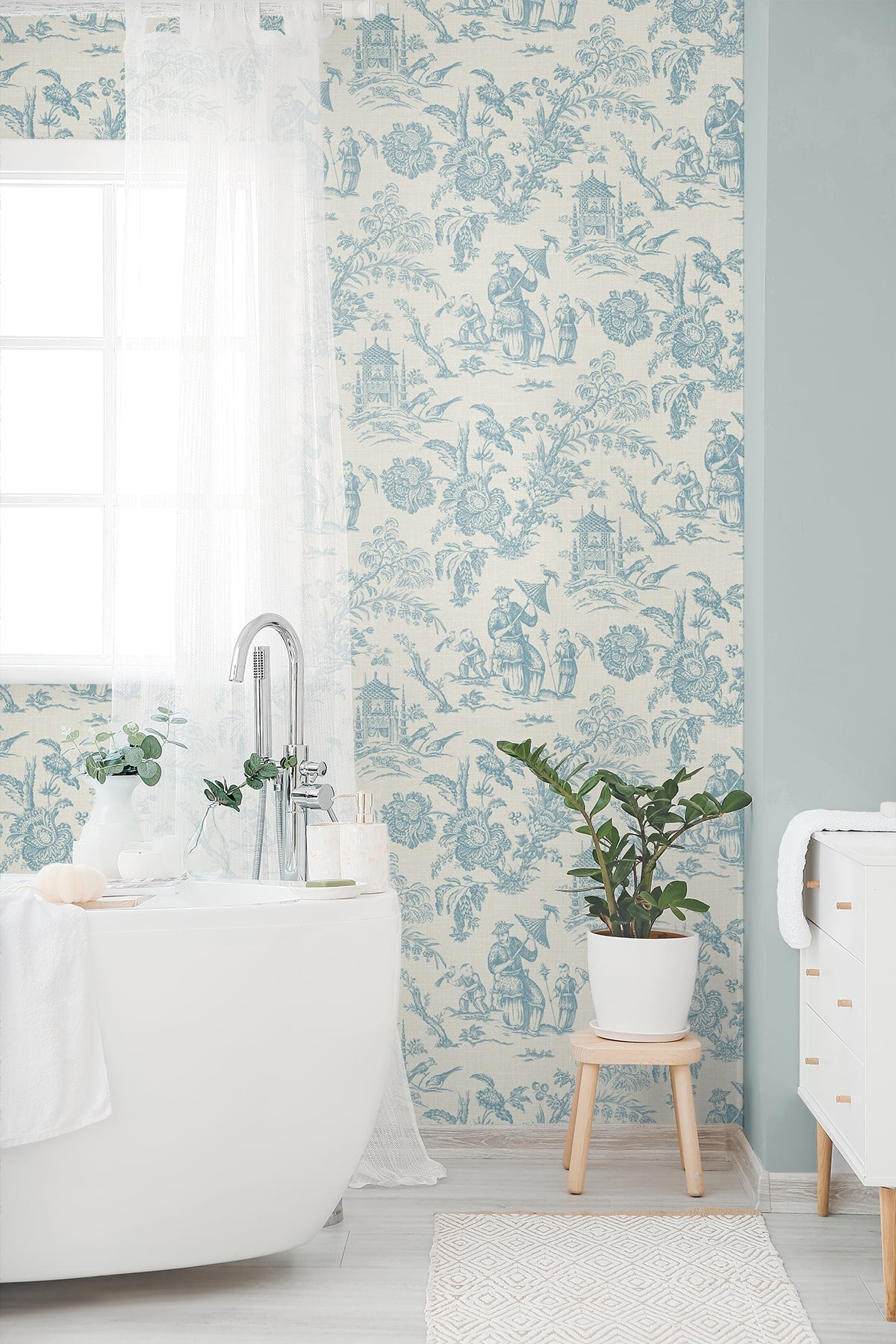 French Country Colette Chinoiserie Unpasted Wallpaper