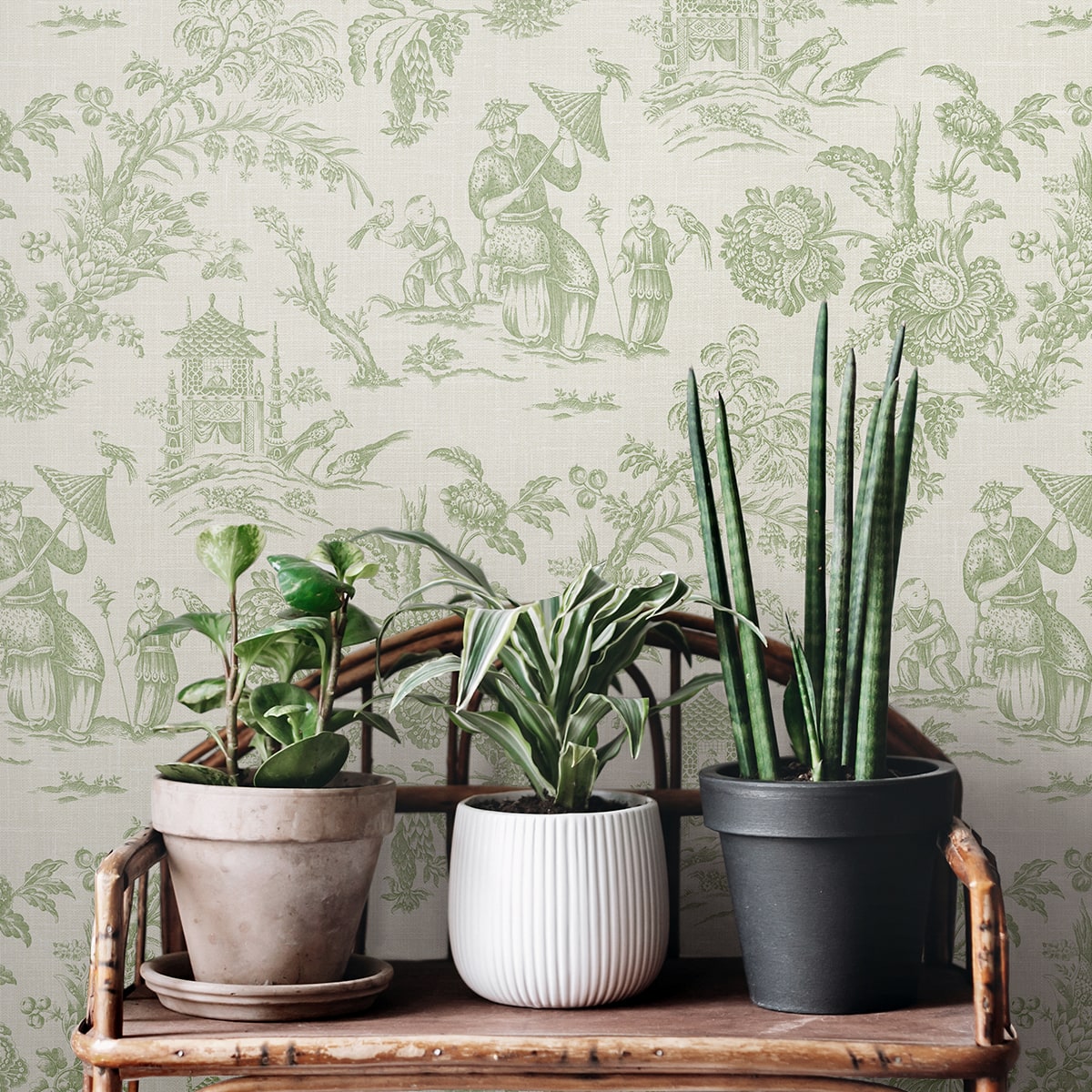 French Country Colette Chinoiserie Unpasted Wallpaper