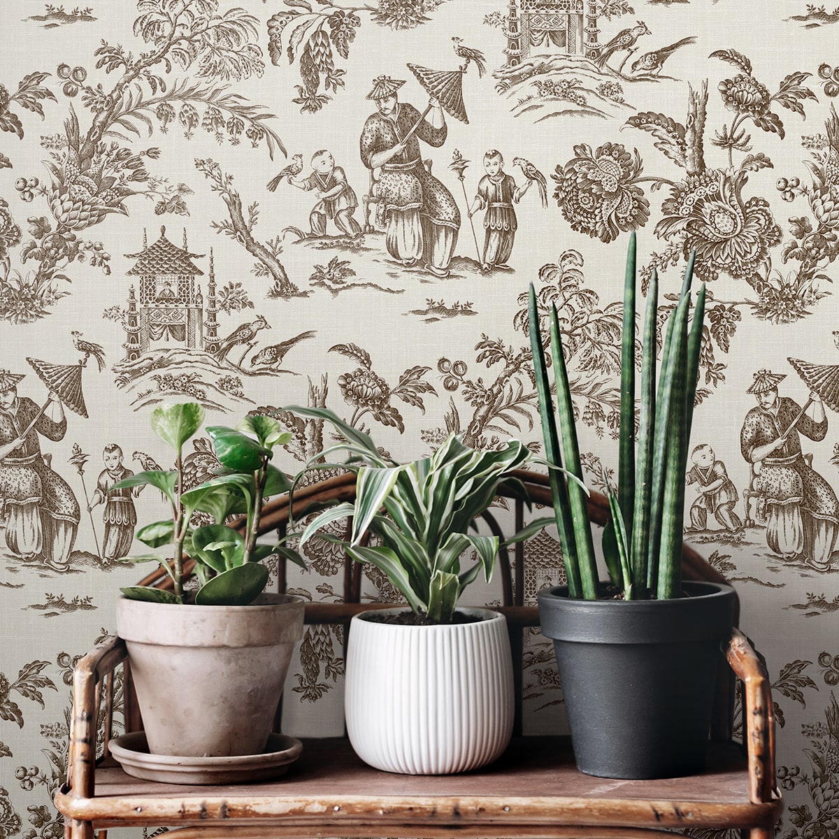 French Country Colette Chinoiserie Unpasted Wallpaper