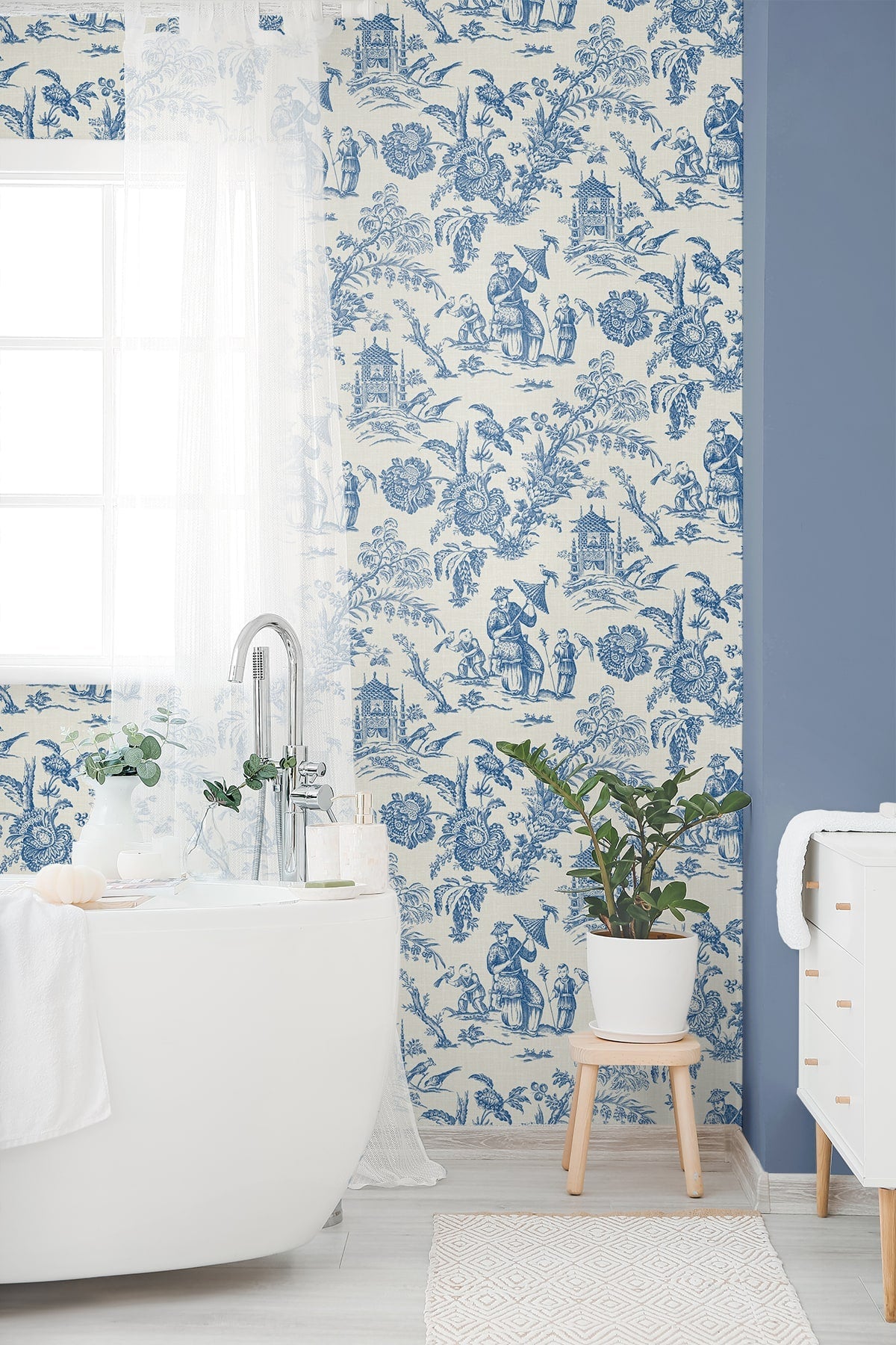 French Country Colette Chinoiserie Unpasted Wallpaper