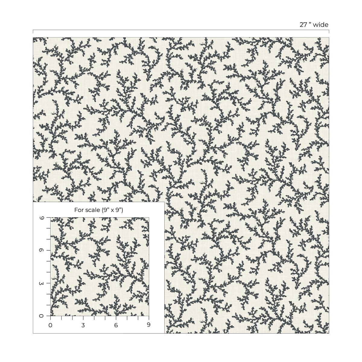 French Country Corail Unpasted Wallpaper