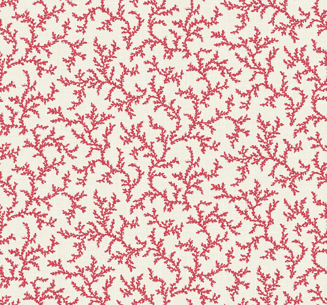 French Country Corail Unpasted Wallpaper