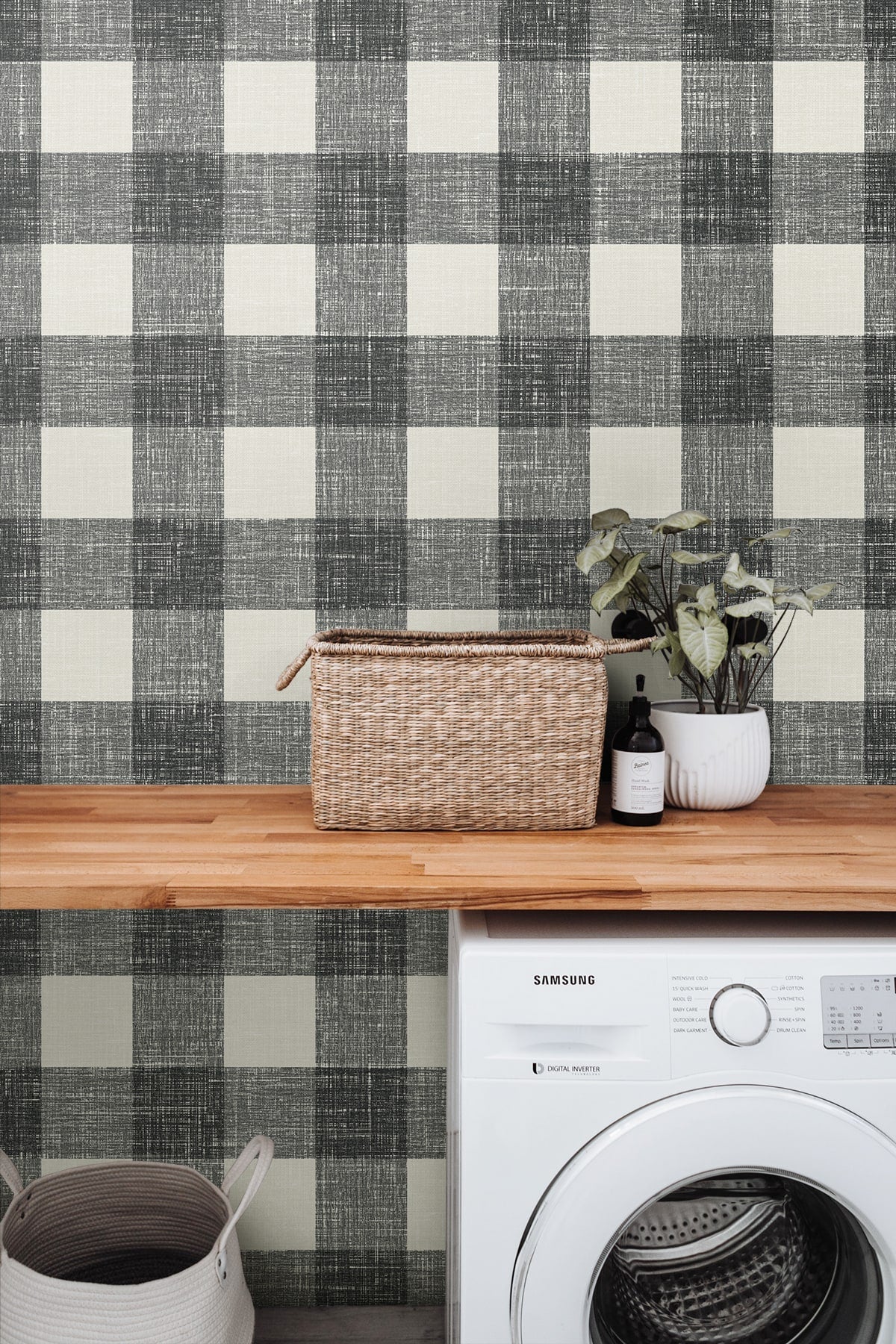 French Country Bebe Gingham Unpasted Wallpaper