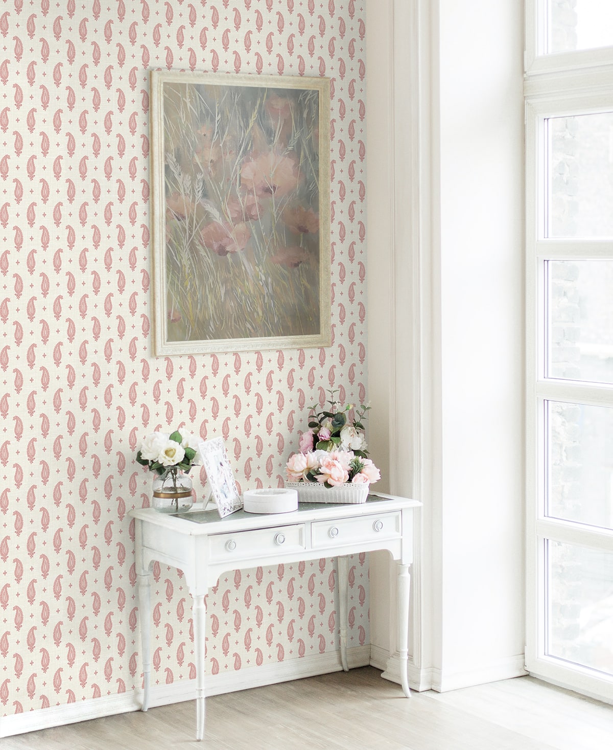 French Country Maia Paisley Unpasted Wallpaper