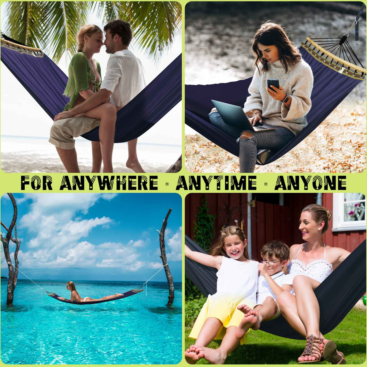 Tranquillo Universal Canvas Double Hammock