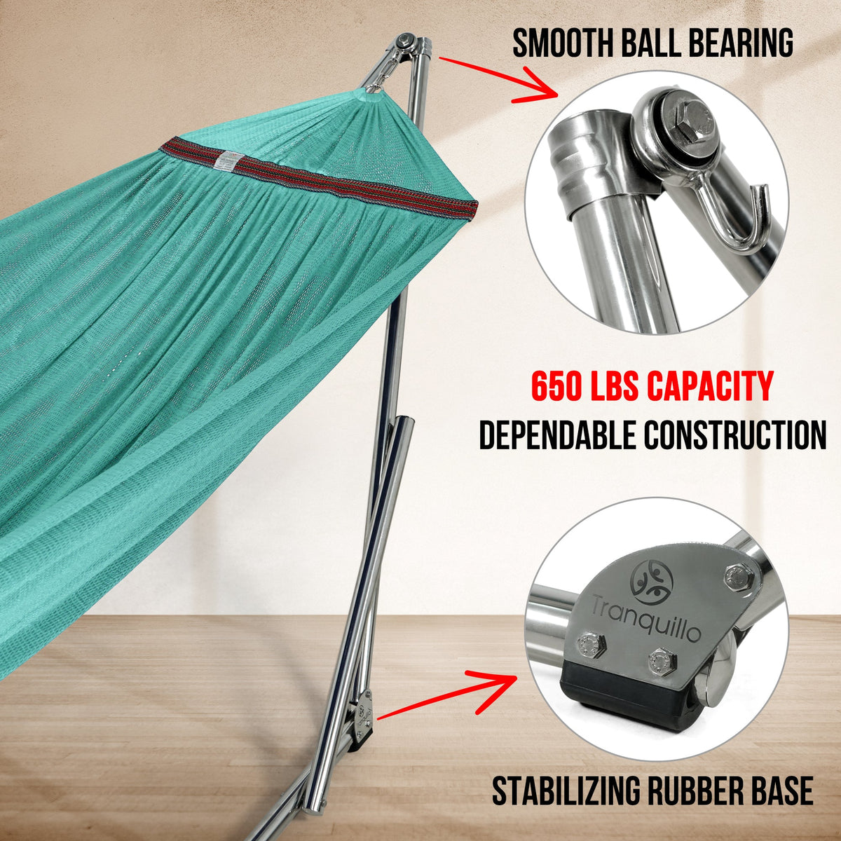Tranquillo Original Stainless Steel Hammock Stand