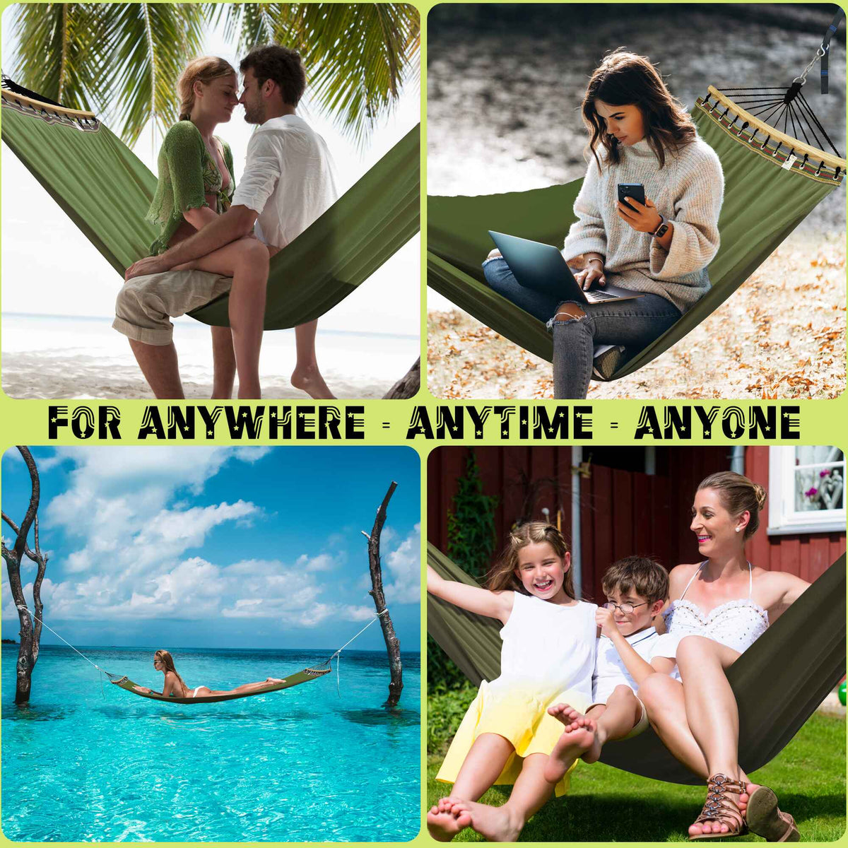 Tranquillo Universal Canvas Double Hammock