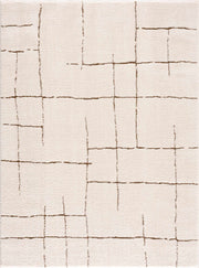 Koume Ivory & Brown Area Rug