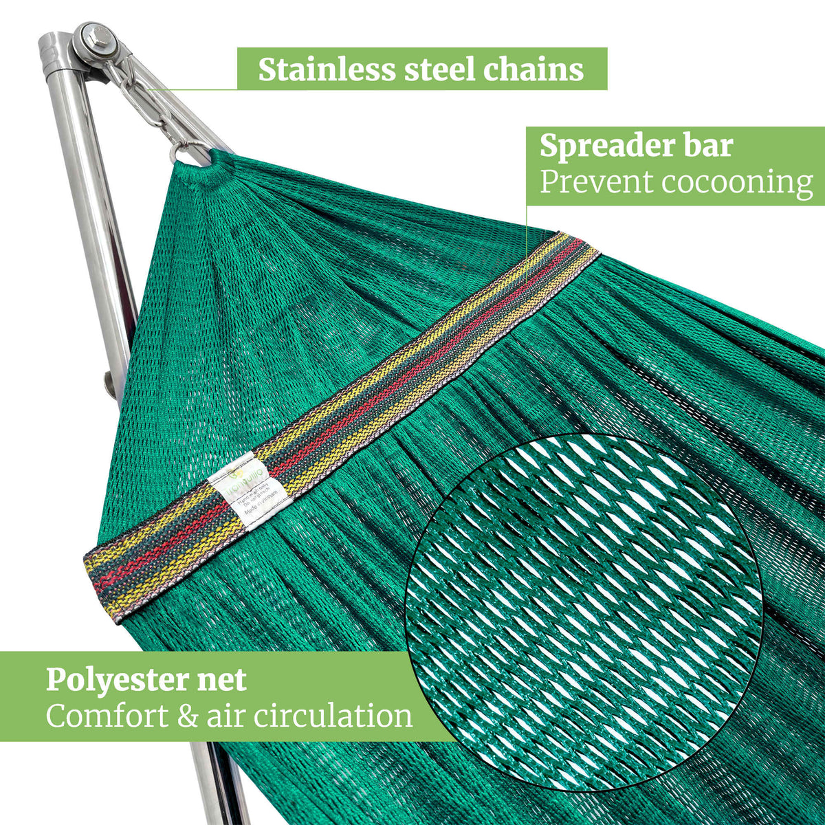 Tranquillo Universal Stainless Steel Hammock Stand