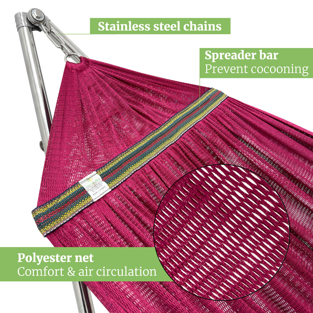 Tranquillo Universal Stainless Steel Hammock Stand