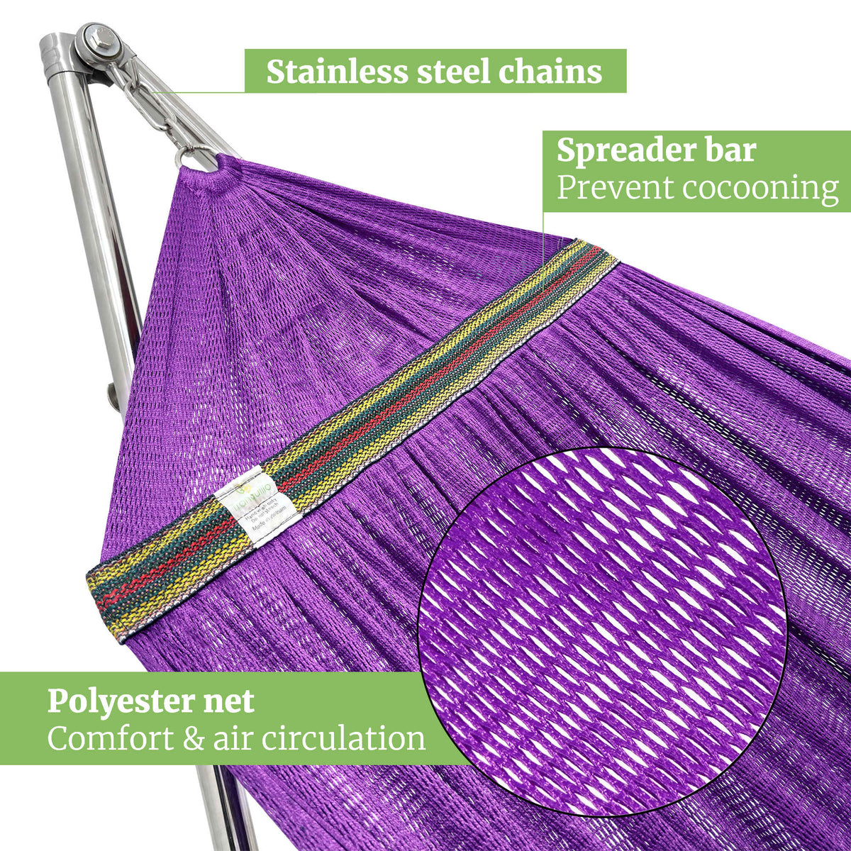 Tranquillo Universal Stainless Steel Hammock Stand