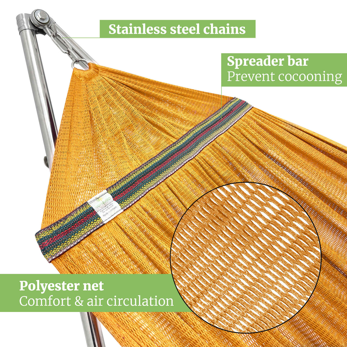 Tranquillo Universal Stainless Steel Hammock Stand