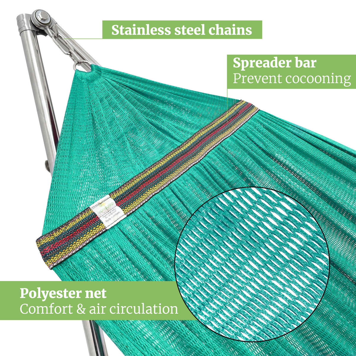 Tranquillo Universal Stainless Steel Hammock Stand