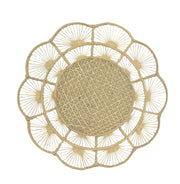 Petal Perfection Handwoven Iraca Placemat