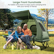 5-in-1 2-Person Foldable Outdoor Camping Tent with Air Mattress and Sleeping Bag