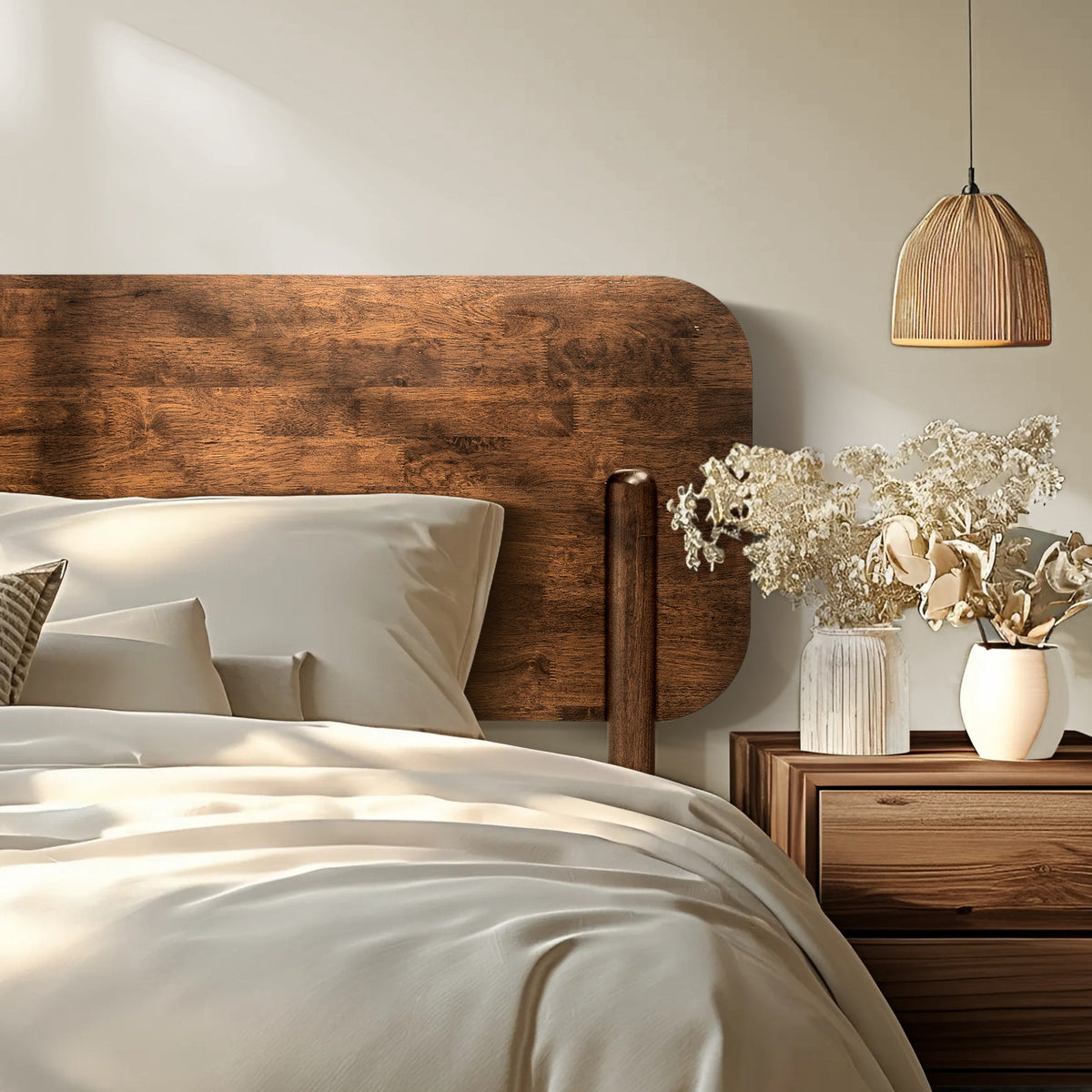 Frida Deluxe Solid Wood Bed Frame
