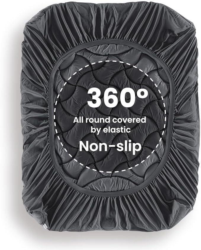 Premium Zoned Cooling Mattress Pad - Gray