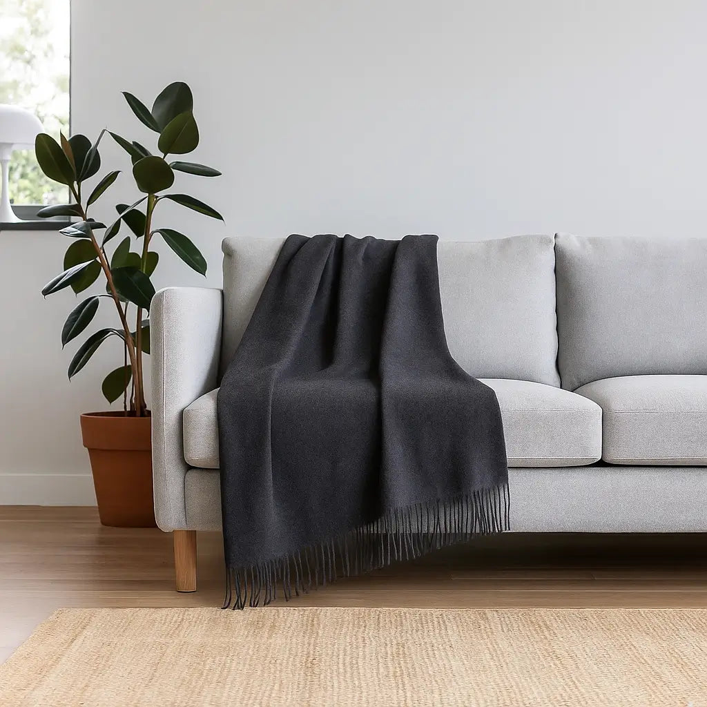 Cashmere Throw Blanket - 55"x74"
