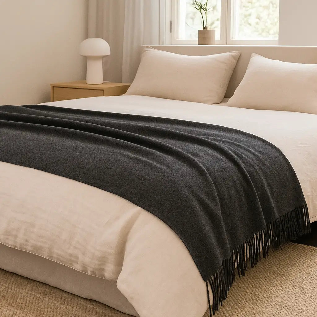 Cashmere Throw Blanket - 55"x74"