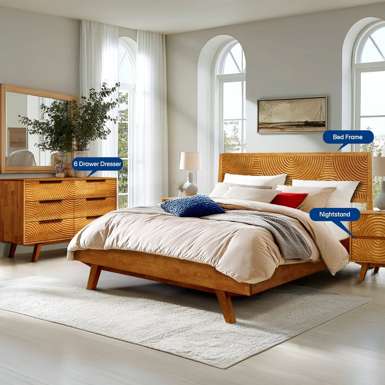 Acacia Harmony Dresser with 6 Drawers