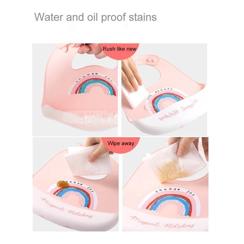 Stevvex Food Grade Silicone Baby Bibs