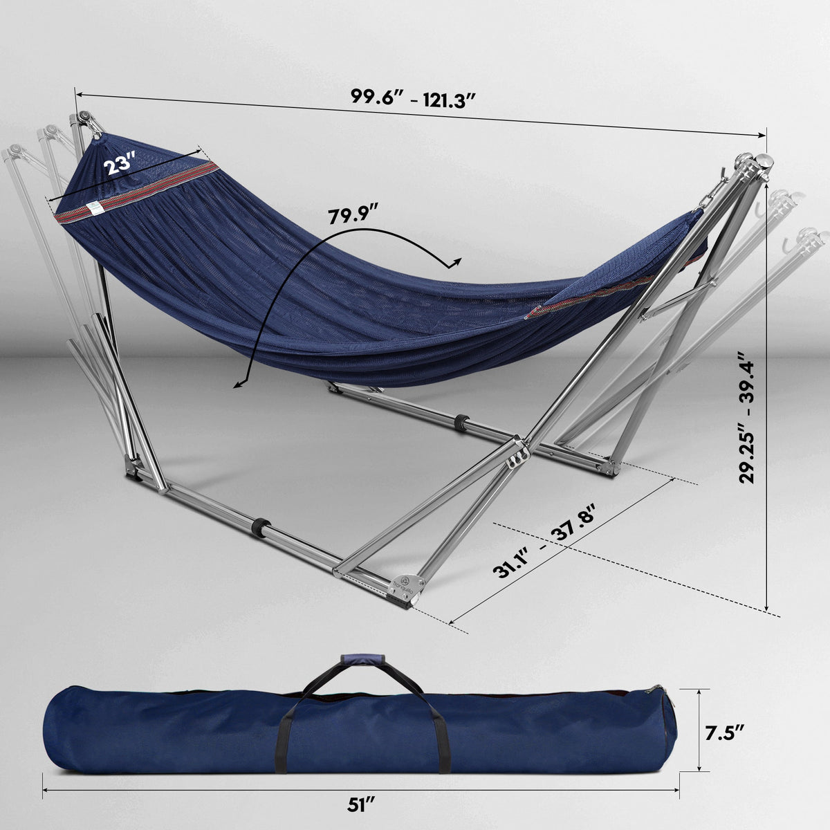 Tranquillo Universal Stainless Steel Hammock Stand