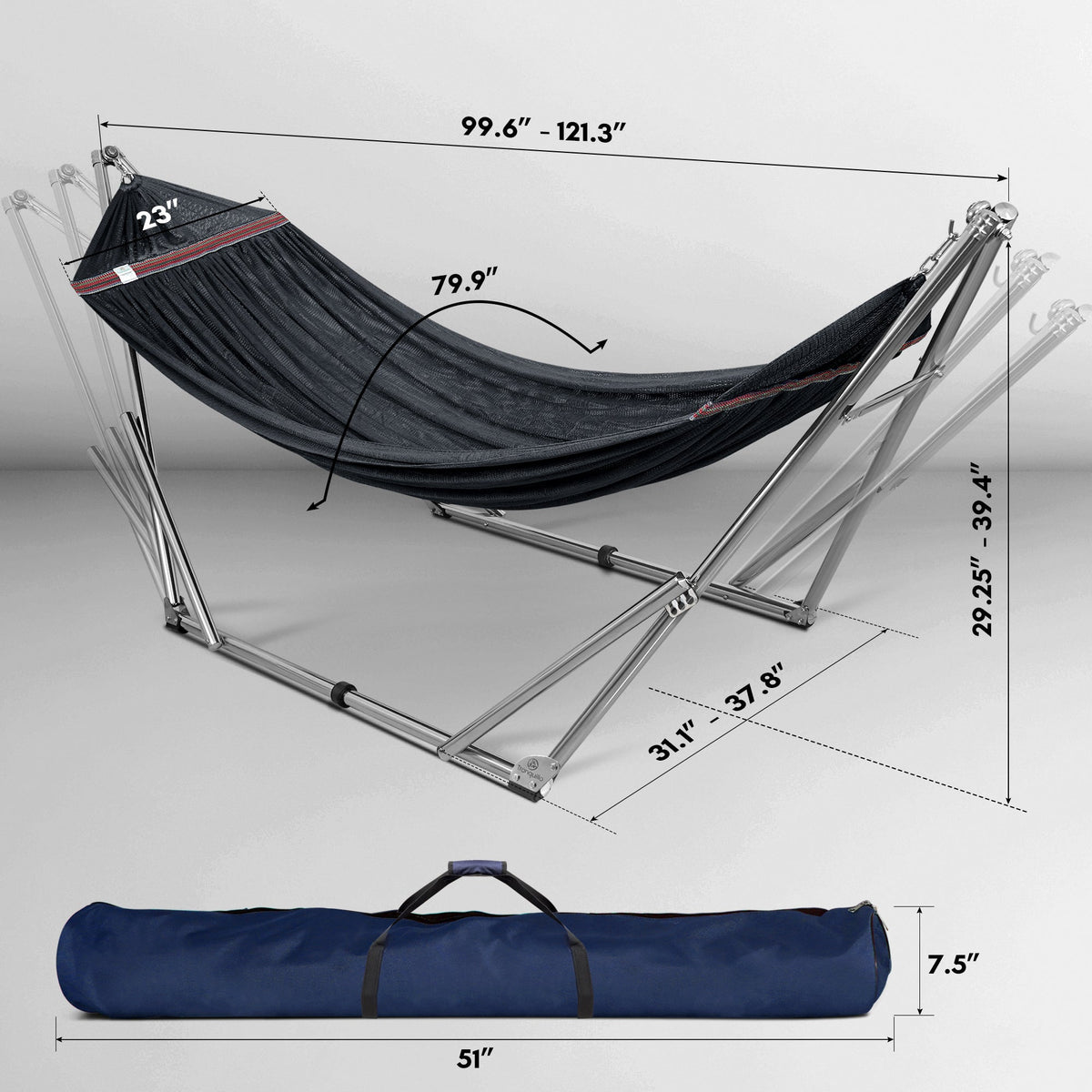 Tranquillo Universal Stainless Steel Hammock Stand