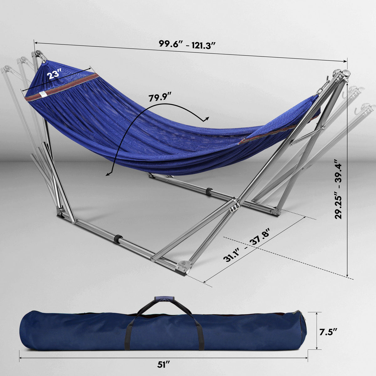 Tranquillo Universal Stainless Steel Hammock Stand