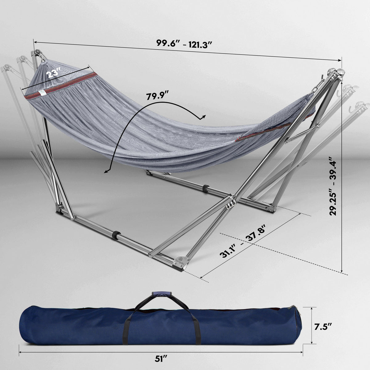 Tranquillo Universal Stainless Steel Hammock Stand