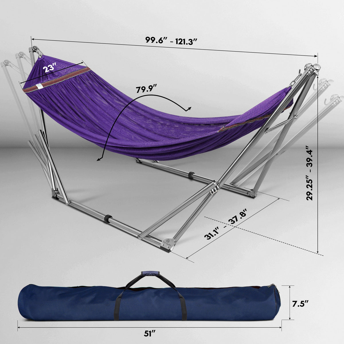 Tranquillo Universal Stainless Steel Hammock Stand