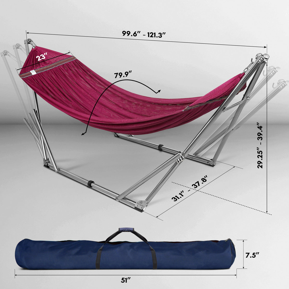 Tranquillo Universal Stainless Steel Hammock Stand