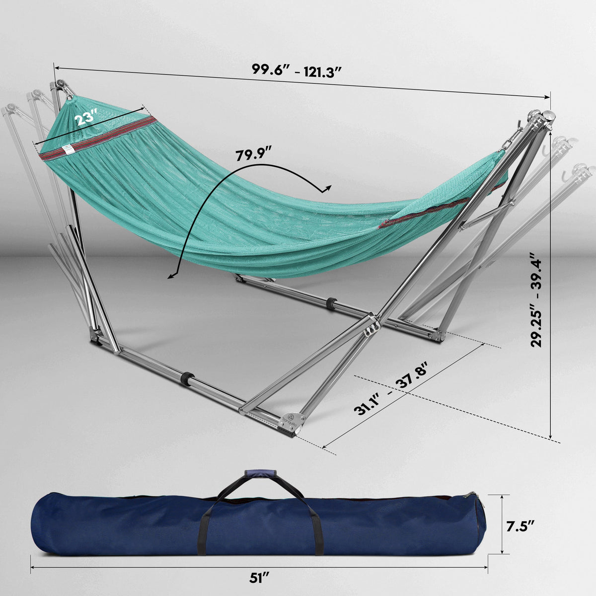 Tranquillo Universal Stainless Steel Hammock Stand