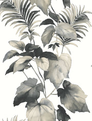 Leaf Stripe Botanical Peel and Stick Removable Wallpaper