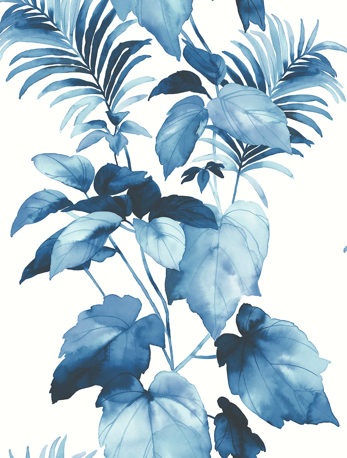 Leaf Stripe Botanical Peel and Stick Removable Wallpaper