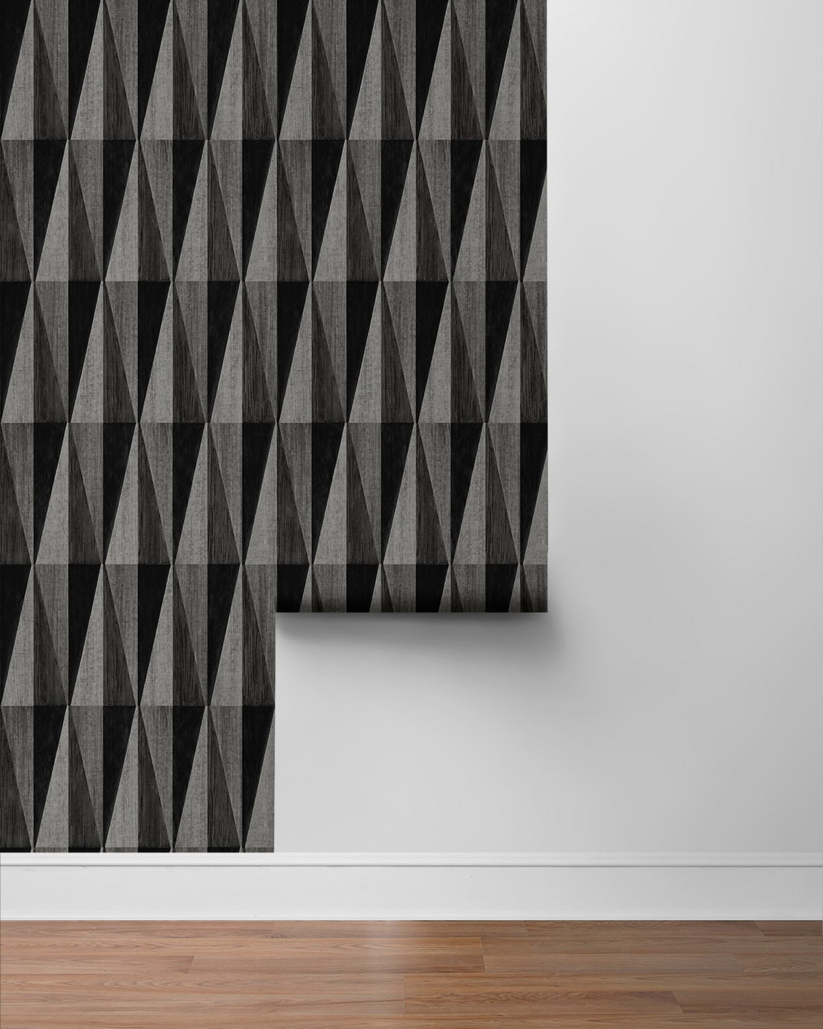 Pieced Diamonds Geometric Peel and Stick Removable Wallpaper