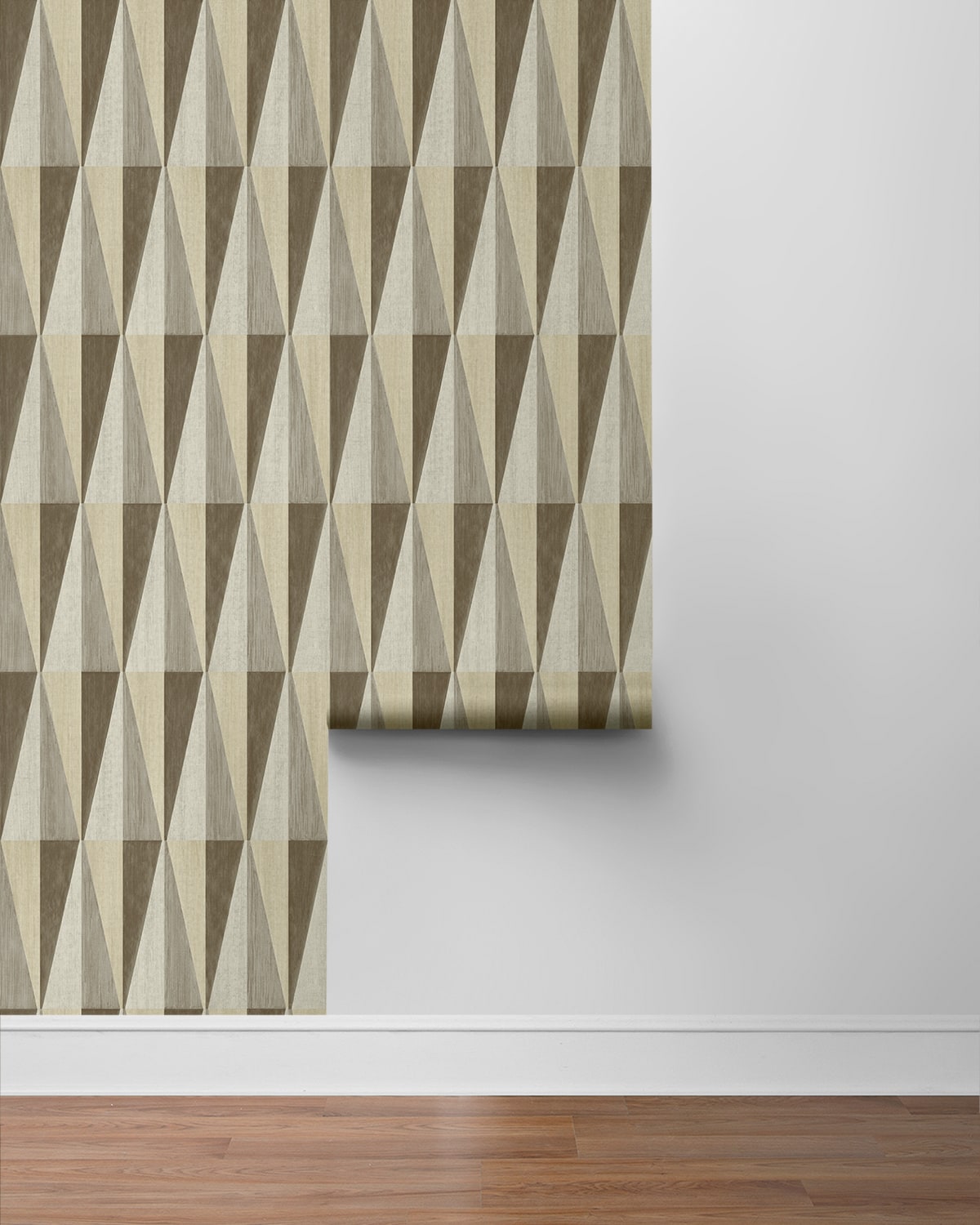 Pieced Diamonds Geometric Peel and Stick Removable Wallpaper