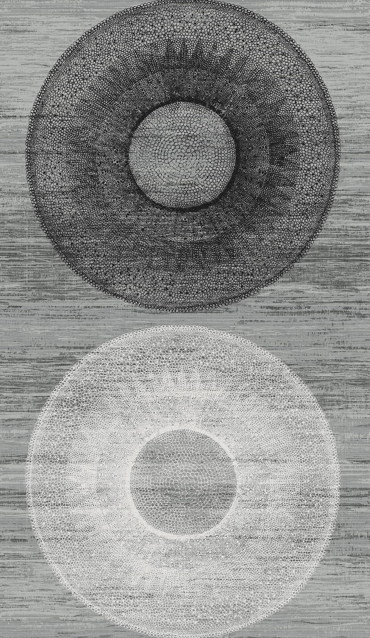 Large Circle Geometric Peel and Stick Removable Wallpaper