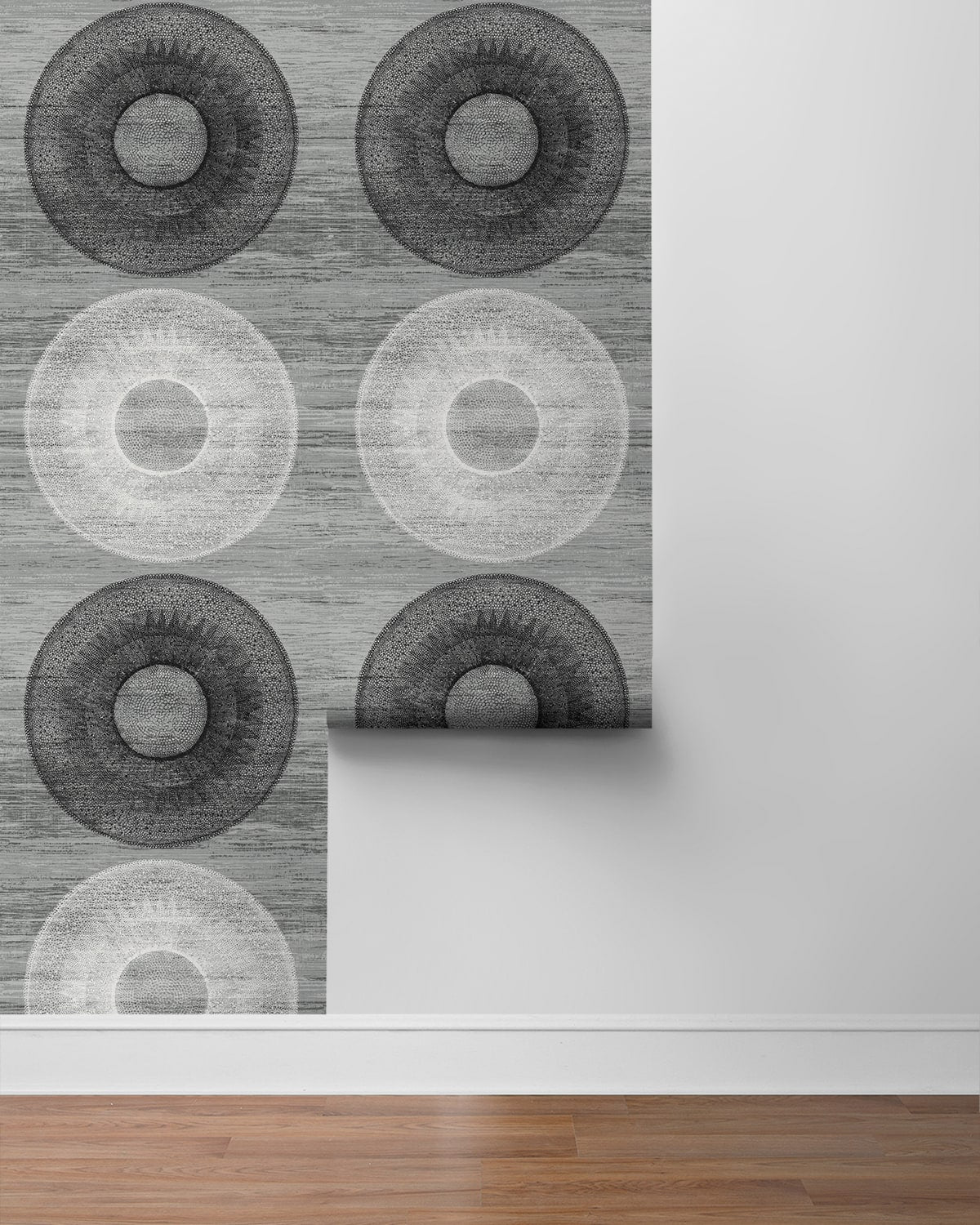Large Circle Geometric Peel and Stick Removable Wallpaper