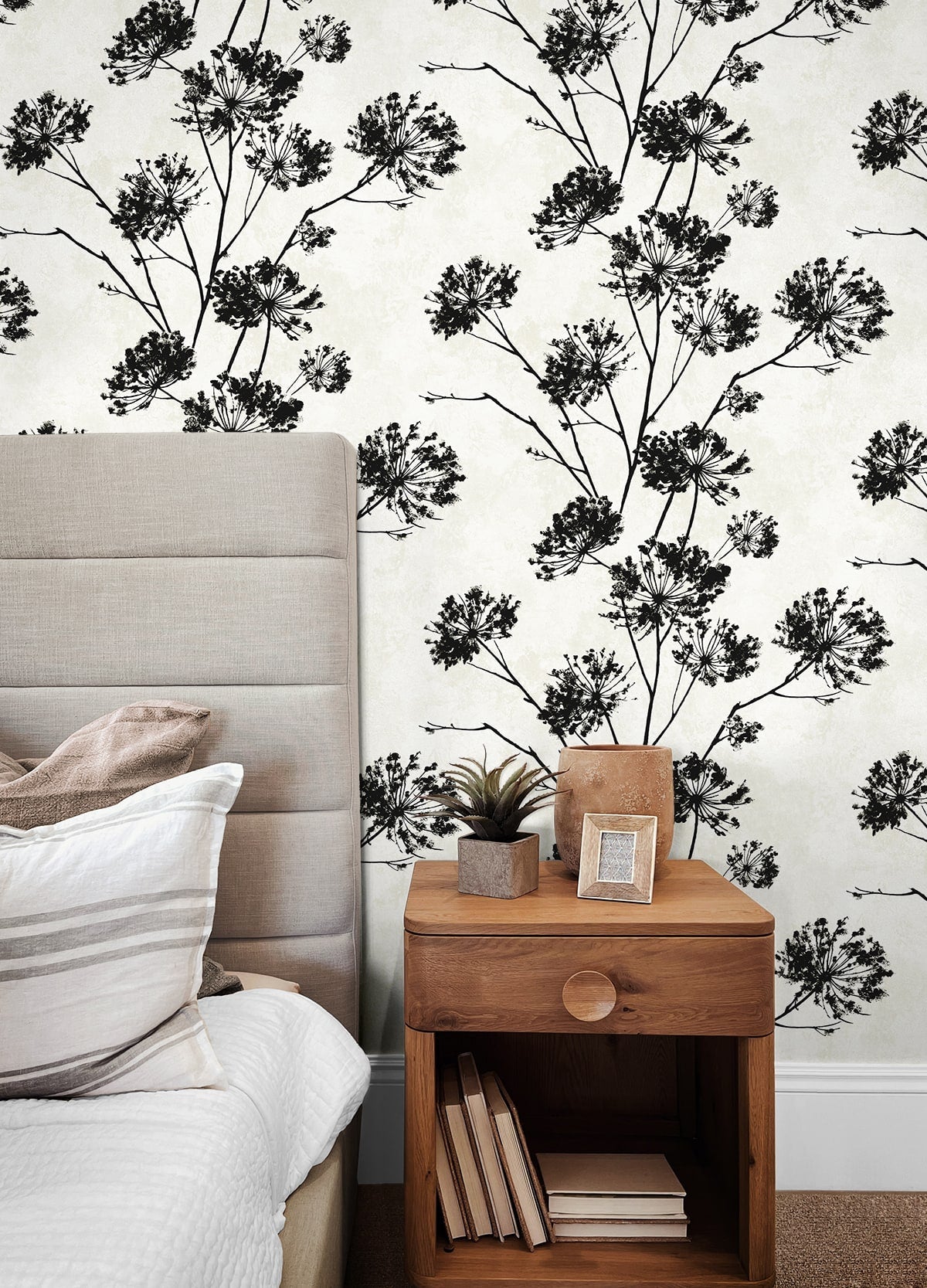 Dandelion Floral Peel and Stick Removable Wallpaper