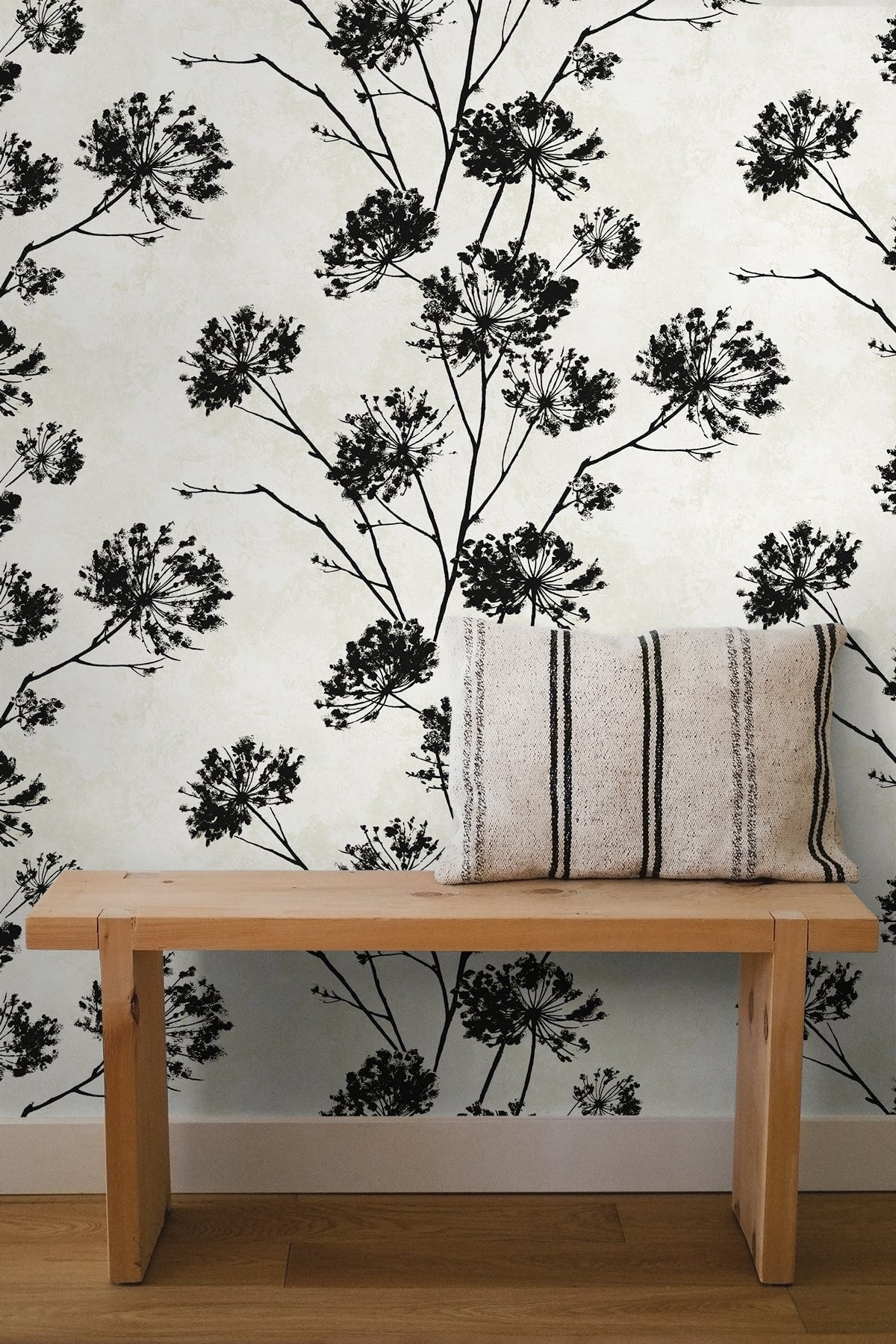 Dandelion Floral Peel and Stick Removable Wallpaper