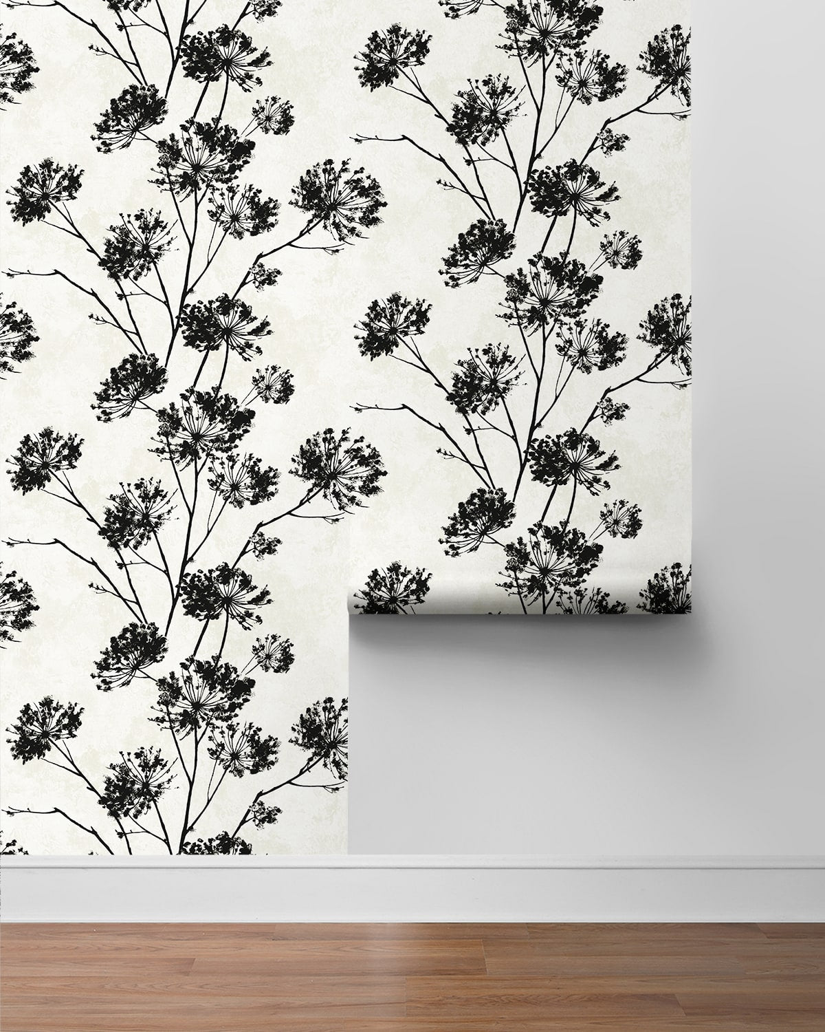 Dandelion Floral Peel and Stick Removable Wallpaper