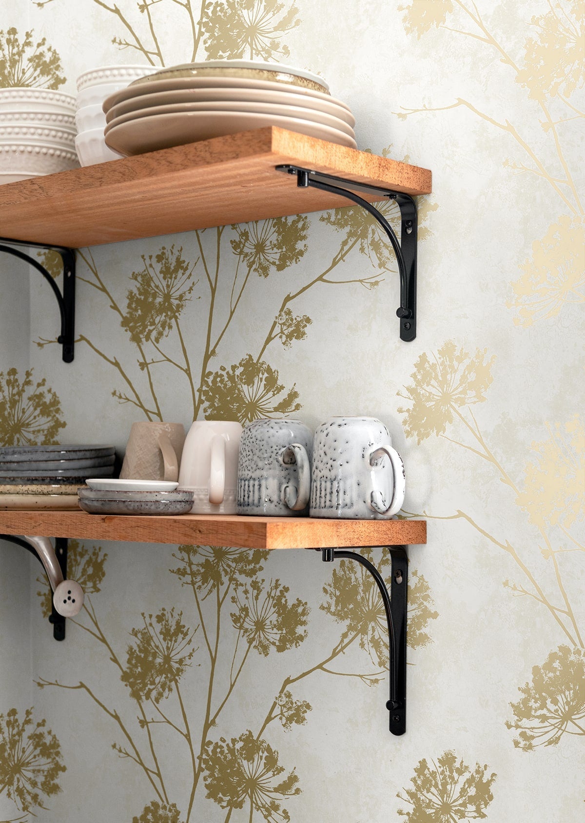 Dandelion Floral Peel and Stick Removable Wallpaper