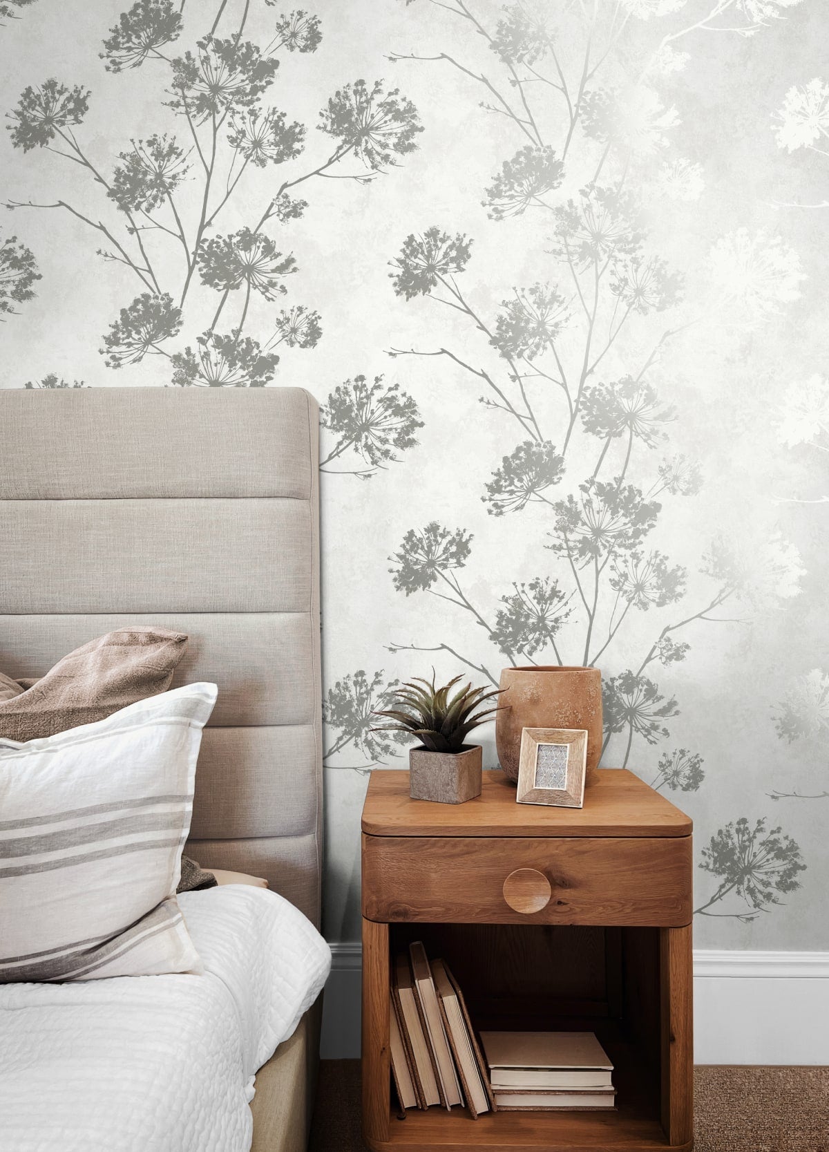 Dandelion Floral Peel and Stick Removable Wallpaper