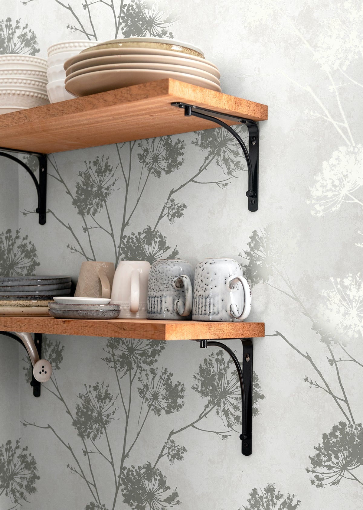 Dandelion Floral Peel and Stick Removable Wallpaper