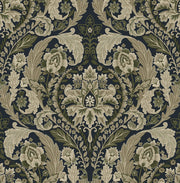 Thornton Vintage Damask Peel and Stick Removable Wallpaper